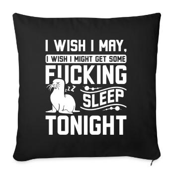 Get some sleep tonight seal - Sofakissenbezug 45 x 45 cm - Schwarz - Vorne