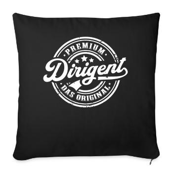 Dirigent Original Lustiges Dirigenten - Sofakissenbezug 45 x 45 cm - Schwarz - Vorne