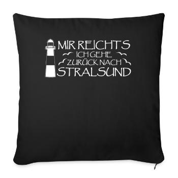 Stralsunder Witz Stralsund - Sofakissenbezug 45 x 45 cm - Schwarz - Vorne