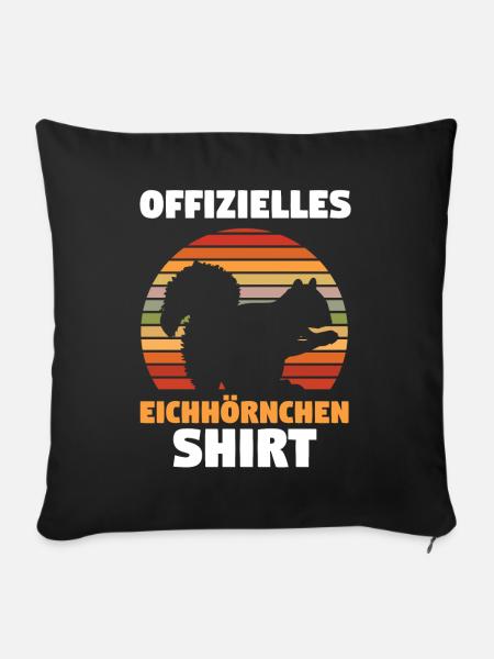 Erdmännchen - Sofakissenbezug 45 x 45 cm - Schwarz