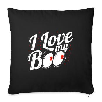 I Love My Boo Costume For Halloween - Sofakissenbezug 45 x 45 cm - Schwarz - Vorne