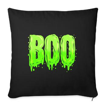 Scary Slime Green Boo Costume For Halloween - Sofa pillowcase 17,3'' x 17,3'' (45 x 45 cm) - black - Front