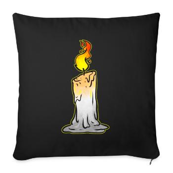 Burning Candle Halloween - Sofakissenbezug 45 x 45 cm - Schwarz - Vorne