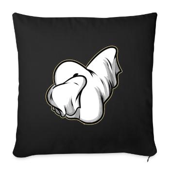 Dabbing Ghost On Halloween - Sofa pillowcase 17,3'' x 17,3'' (45 x 45 cm) - black - Front
