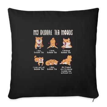 Shiba Inu Dog Dog Lover Dog Breed Gift - Sofa pillowcase 17,3'' x 17,3'' (45 x 45 cm) - black - Front