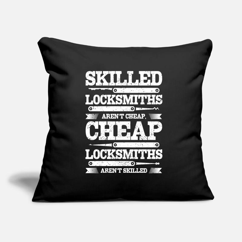 Skilled locksmiths aren't cheap Sofa pillowcase 17,3'' x 17,3'' (45 x 45 cm)