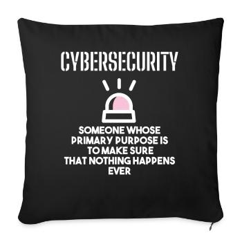 Cybersecurity - IT Security Computer Scientists - Sofa pillowcase 17,3'' x 17,3'' (45 x 45 cm) - black - Front