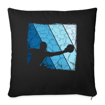 Retro Water Polo Vintage Water Sports - Sofa pillowcase 17,3'' x 17,3'' (45 x 45 cm) - black - Front