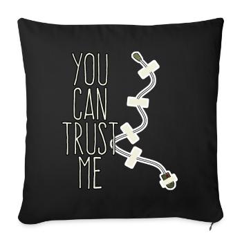 Interceptor Trust me Spy Mikofon - Sofa pillowcase 17,3'' x 17,3'' (45 x 45 cm) - black - Front