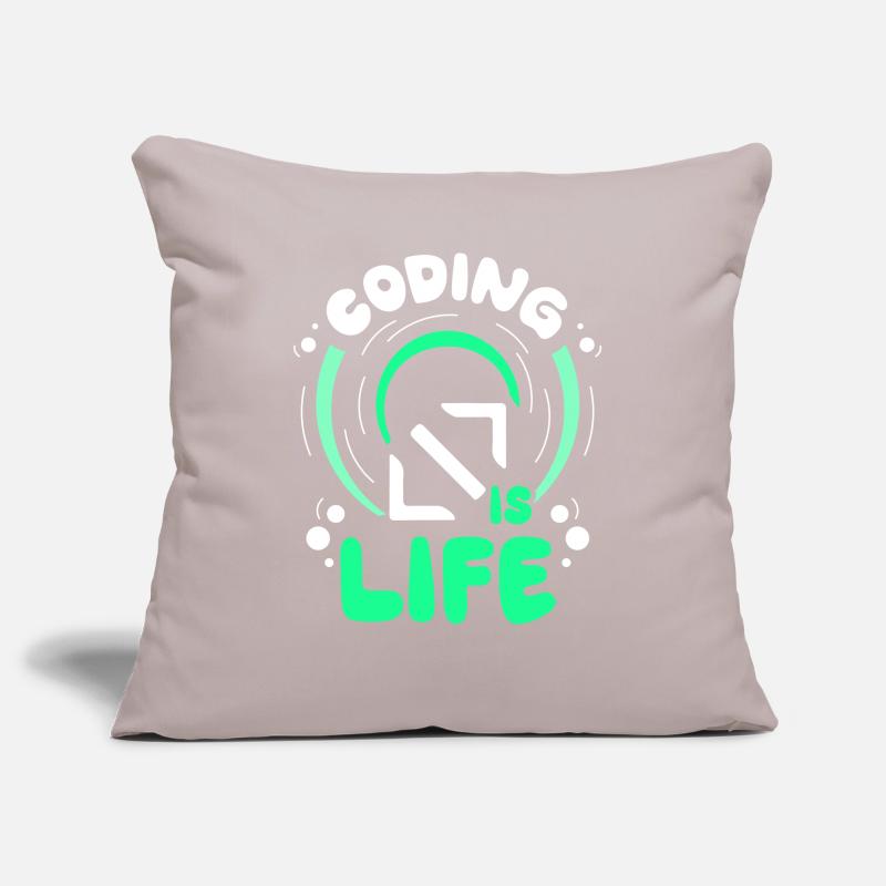 Le codage est un programmeur de codeur de vie Housse de coussin décorative 45 x 45 cm