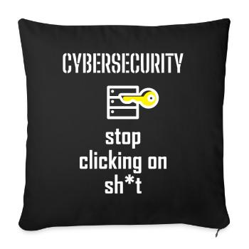 Cybersecurity - IT Security Computer Scientists - Sofa pillowcase 17,3'' x 17,3'' (45 x 45 cm) - black - Front