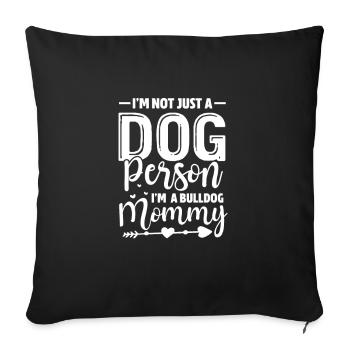 American Bulldog - Sofa pillowcase 17,3'' x 17,3'' (45 x 45 cm) - black - Front