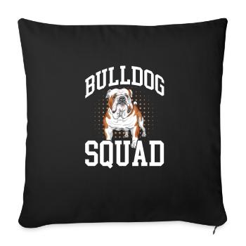 American Bulldog - Sofa pillowcase 17,3'' x 17,3'' (45 x 45 cm) - black - Front