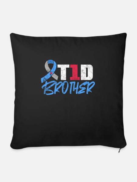Bruder - Sofakissenbezug 45 x 45 cm - Schwarz