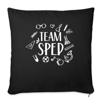 Team Special Education Teacher Profession Special Education Teacher - Sofa pillowcase 17,3'' x 17,3'' (45 x 45 cm) - black - Front