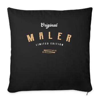 Maler Limited Edition Lustiges Lackierer - Sofakissenbezug 45 x 45 cm - Schwarz - Vorne