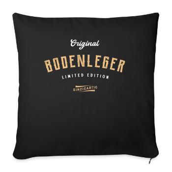 Bodenleger Limited Edition - Sofakissenbezug 45 x 45 cm - Schwarz - Vorne
