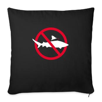 Biologie marine - Housse de coussin décorative 45 x 45 cm - noir - Devant