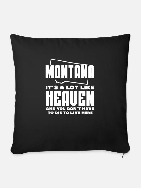 Montana - Sofakissenbezug 45 x 45 cm - Schwarz