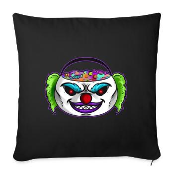 Sweets Bucket Scary Horror Clown Collecting On - Sofakissenbezug 45 x 45 cm - Schwarz - Vorne