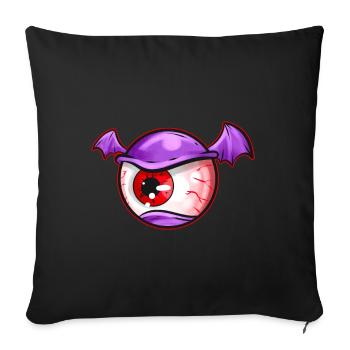 One Eyed Demon One Eye With Tiny Wings Costume - Sofa pillowcase 17,3'' x 17,3'' (45 x 45 cm) - black - Front