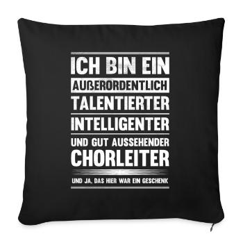 Chorleiter Orchester Chor Chorleitung - Sofakissenbezug 45 x 45 cm - Schwarz - Vorne