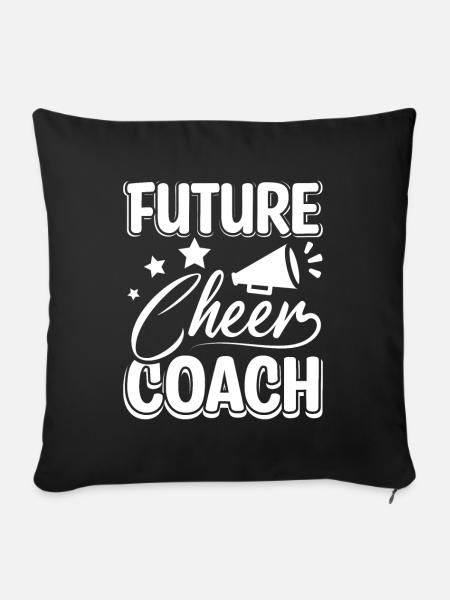 Future cheer coach - Sofakissenbezug 45 x 45 cm - Schwarz