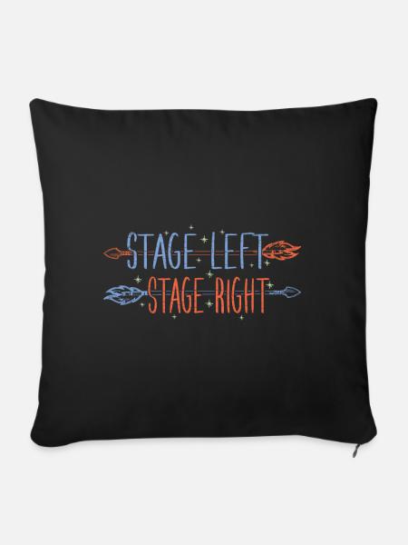 Theater Schauspieler Musical - Sofakissenbezug 45 x 45 cm - Schwarz