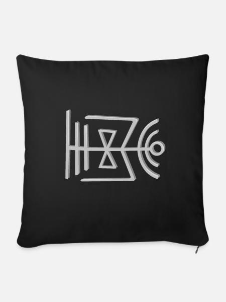 Wikinger Symbol - Sofakissenbezug 45 x 45 cm - Schwarz