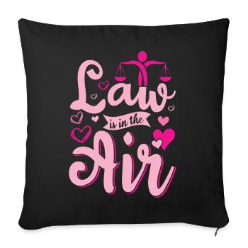 Profession lawyer! Lawyers Law Students Lawyer - Sofa pillowcase 17,3'' x 17,3'' (45 x 45 cm) - black - Front