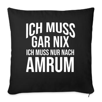 Nordsee Amrum - Sofakissenbezug 45 x 45 cm - Schwarz - Vorne
