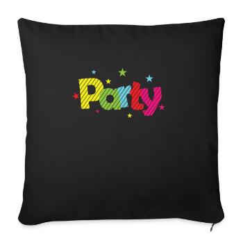 Party Celebrations Dancing Music Friends - Sofa pillowcase 17,3'' x 17,3'' (45 x 45 cm) - black - Front