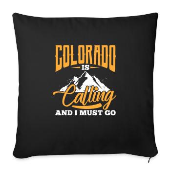 Colorado - Housse de coussin décorative 45 x 45 cm - noir - Devant