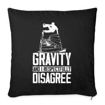 Parkour Free Running Traceur - Housse de coussin décorative 45 x 45 cm - noir - Devant