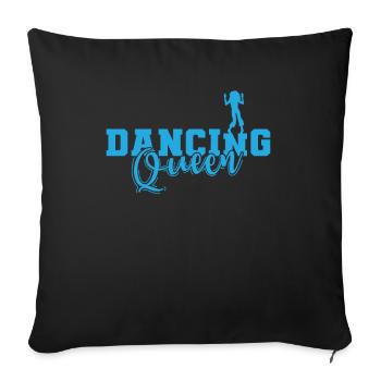 Dancing Queen Celebrations Dancing Music Friends - Housse de coussin décorative 45 x 45 cm - noir - Devant