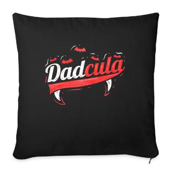 Dadcula Dads Motif With Fangs And Bats For - Sofa pillowcase 17,3'' x 17,3'' (45 x 45 cm) - black - Front
