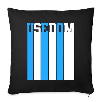 Ostsee Usedom - Sofakissenbezug 45 x 45 cm - Schwarz - Vorne