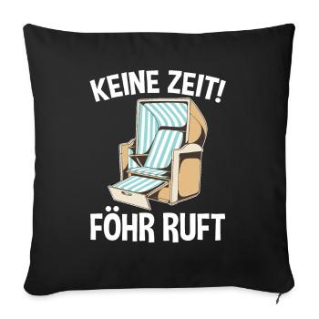 Nordsee Föhr - Sofakissenbezug 45 x 45 cm - Schwarz - Vorne