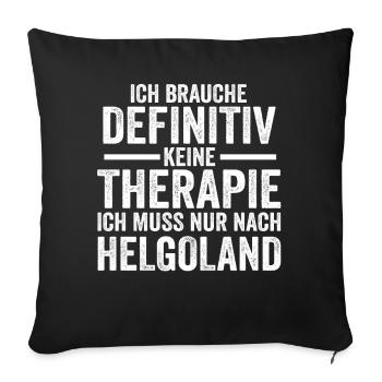 Nordsee Helgoland - Sofakissenbezug 45 x 45 cm - Schwarz - Vorne