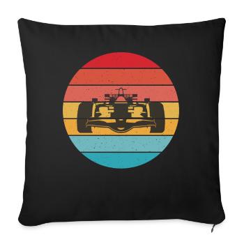 Colorful Elephant Art In Retro Pastel Colors For - Sofa pillowcase 17,3'' x 17,3'' (45 x 45 cm) - black - Front