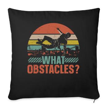 Parkour Free Running Traceur - Housse de coussin décorative 45 x 45 cm - noir - Devant