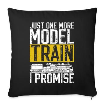 Steam Train Driver Trainspotting - Sofakissenbezug 45 x 45 cm - Schwarz - Vorne