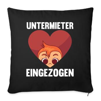 Mutter Schwangerschaft Schwanger Werdende Mama - Sofakissenbezug 45 x 45 cm - Schwarz - Vorne