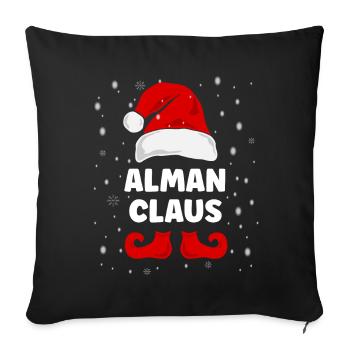 Alman Claus Christmas Outfit Family Partner Look - Sofa pillowcase 17,3'' x 17,3'' (45 x 45 cm) - black - Front