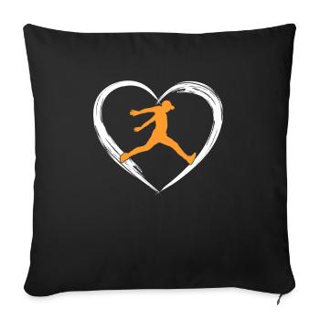 l’amour du paintball - Housse de coussin décorative 45 x 45 cm - noir - Devant