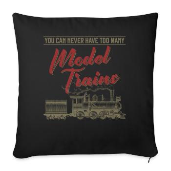 Steam Train Driver Trainspotting - Sofakissenbezug 45 x 45 cm - Schwarz - Vorne