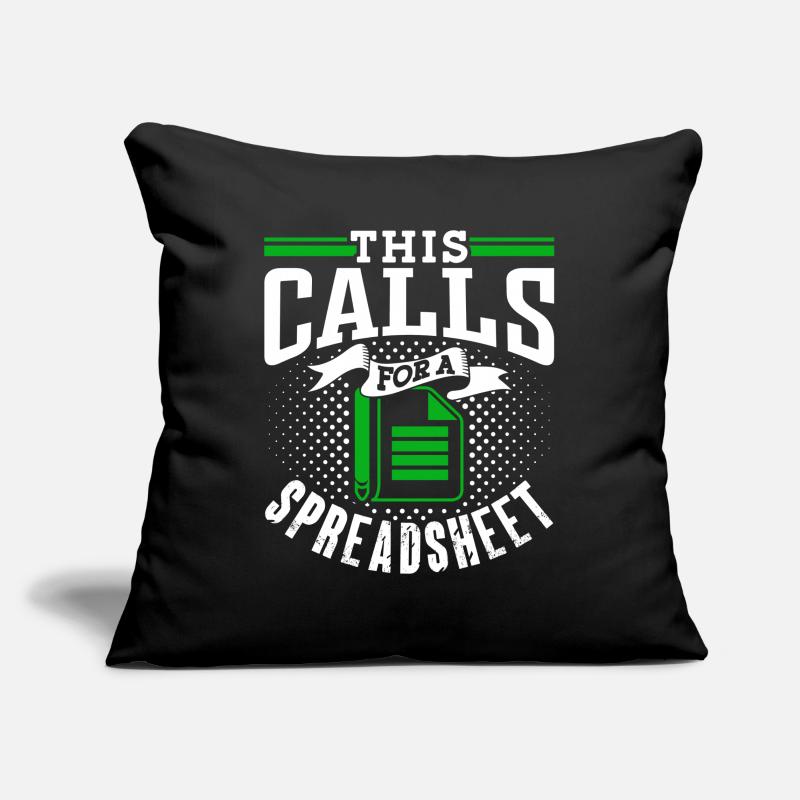 This requires a spreadsheet accountant table Sofa pillowcase 17,3'' x 17,3'' (45 x 45 cm)