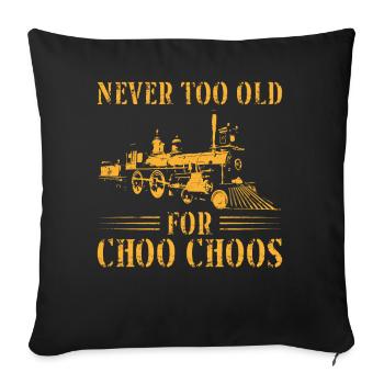 Conducteur de train à vapeur Trainspotting - Housse de coussin décorative 45 x 45 cm - noir - Devant