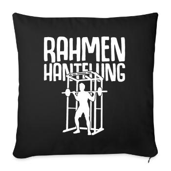 Strongman Gym Bodybuilder Bodybuilding - Sofakissenbezug 45 x 45 cm - Schwarz - Vorne