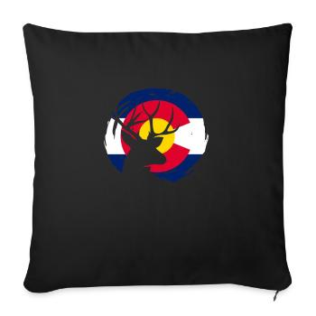 Colorado - Housse de coussin décorative 45 x 45 cm - noir - Devant